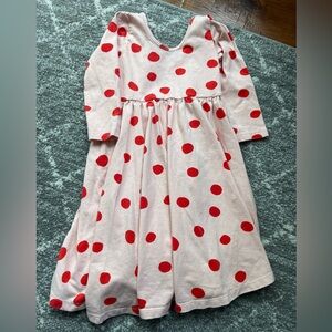 Alice & Ames Polka Dot Twirl Dress, pink & red - size 6